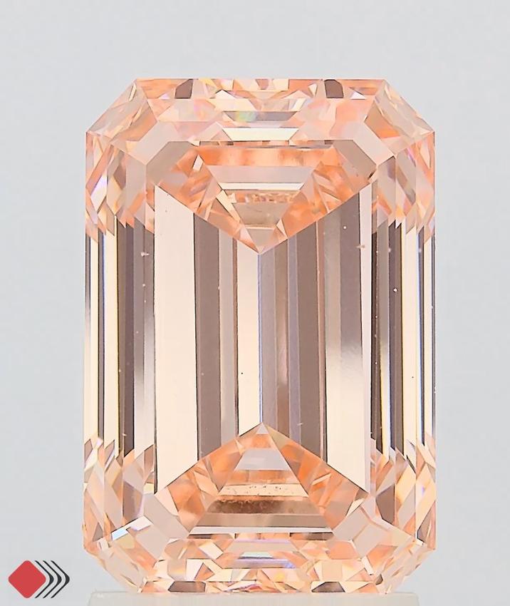 3.01 Ct. Fancy Pink Emerald Lab Grown Diamond