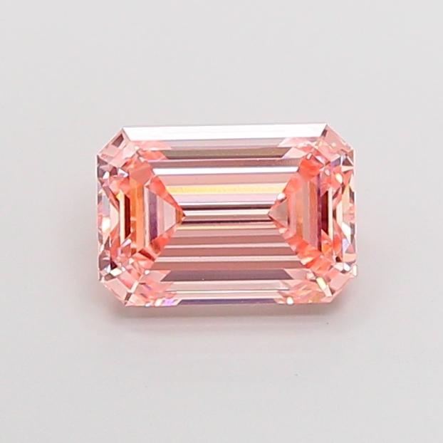 3.09 Ct. Fancy Vivid Pink Emerald Lab Grown Diamond