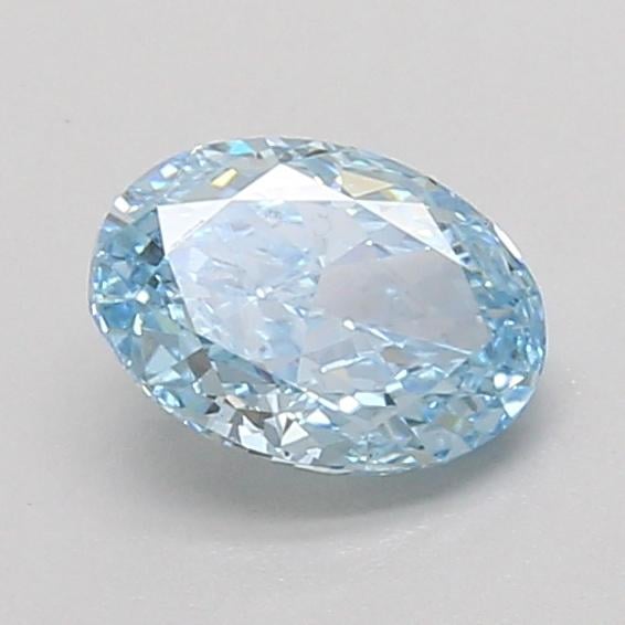 1.01 Ct. Fancy Vivid Blue Oval Lab Grown Diamond