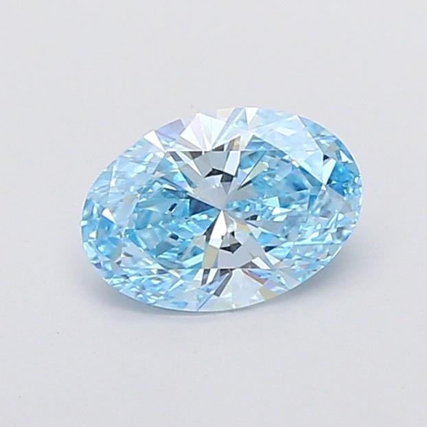 1.37 Ct. Fancy Vivid Blue Oval Lab Grown Diamond