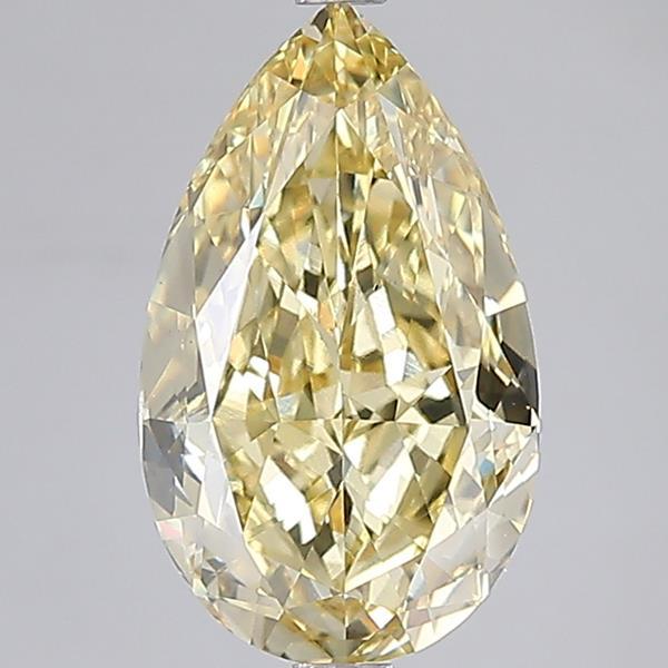 5.56 Ct. Fancy Intense Yellow Pear Lab Grown Diamond