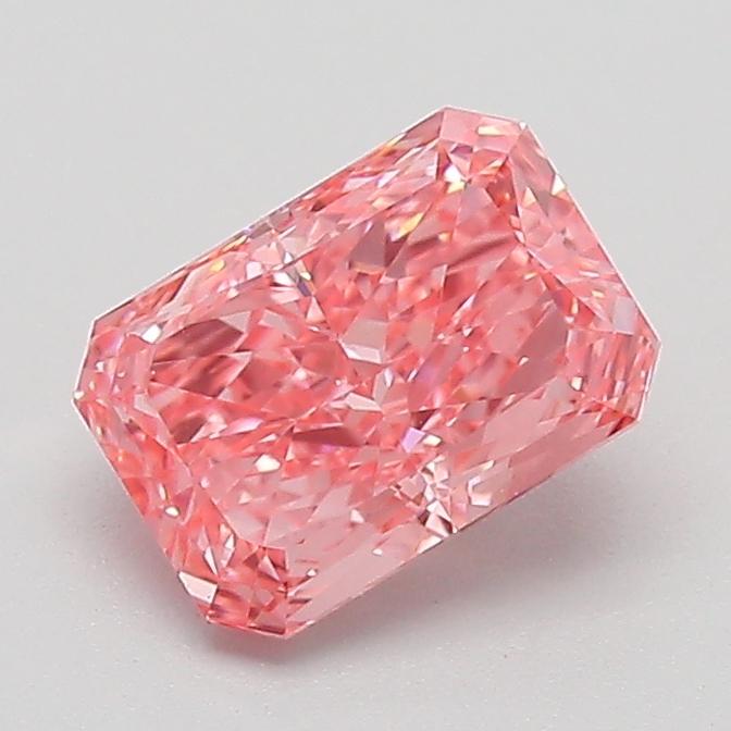 1.10 Ct. Fancy Pink Radiant Lab Grown Diamond