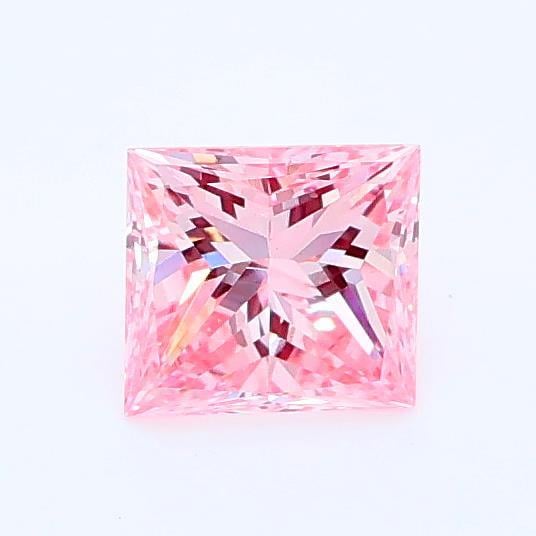 0.49 Ct. Fancy Intense Pink Princess Lab Grown Diamond