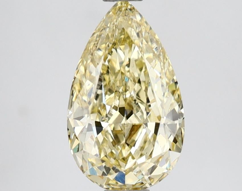 1.58 Ct. Fancy Light Yellow Pear Lab Grown Diamond