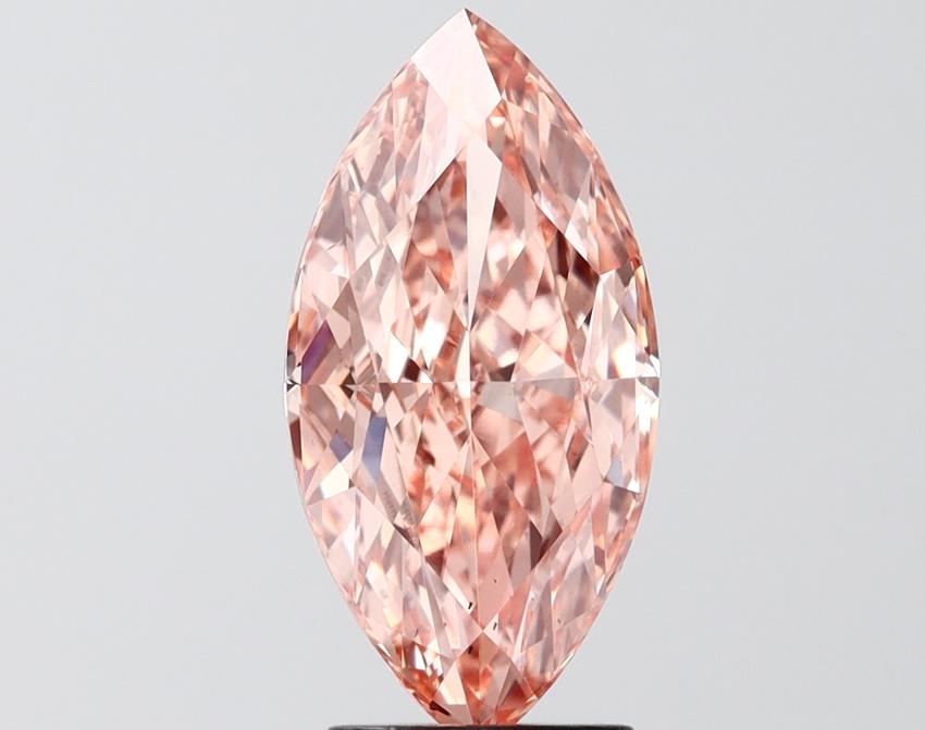 3.01 Ct. Fancy Orange Marquise Lab Grown Diamond