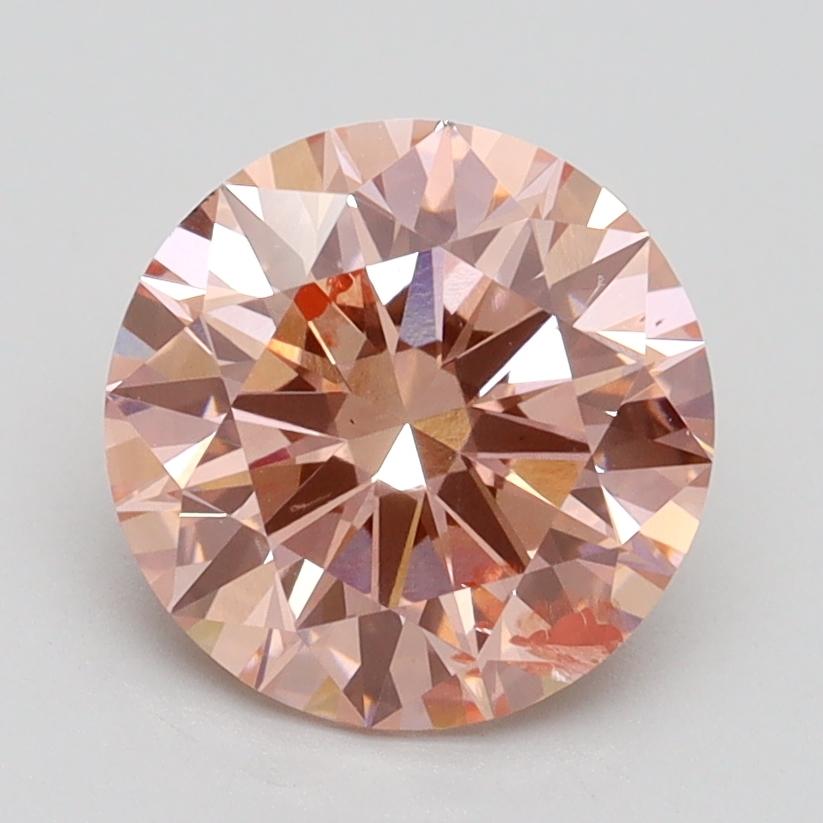 2.03 Ct. Fancy Intense Pink Round Lab Grown Diamond