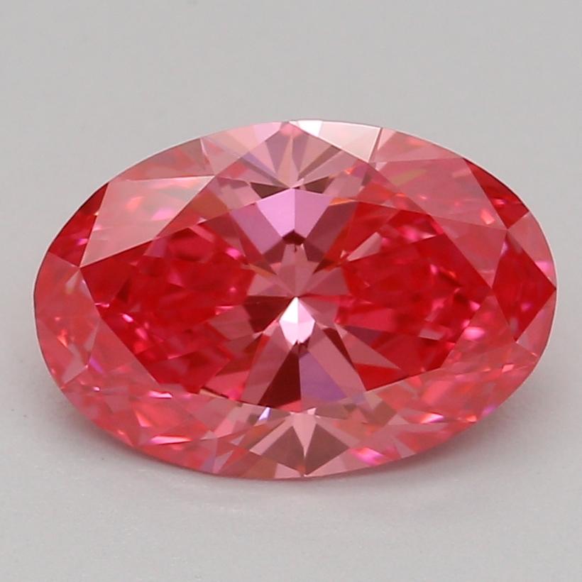 1.03 Ct. Fancy Vivid Pink Oval Lab Grown Diamond