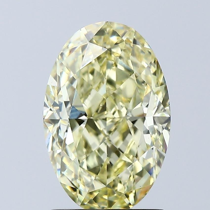 2.05 Ct. Fancy Intense Yellow Oval Lab Grown Diamond