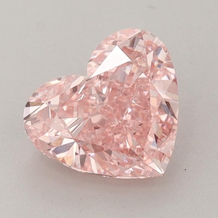 1.52 Ct. Fancy Vivid  Pink Heart Lab Grown Diamond