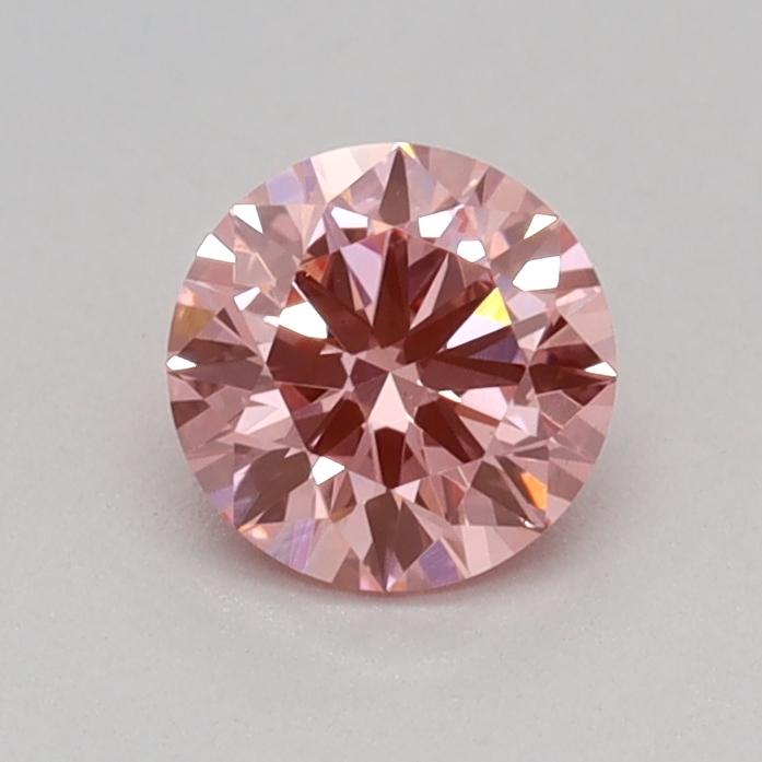 0.31 Ct. Fancy Vivid Pink Round Lab Grown Diamond
