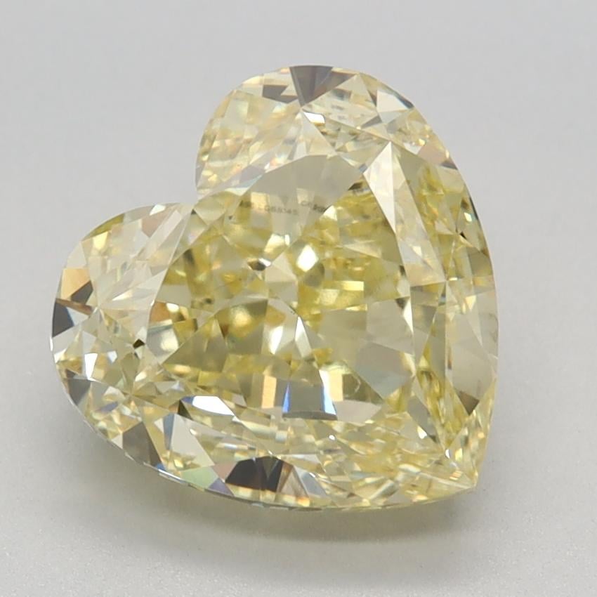3.05 Ct. Fancy Intense Yellow Heart Lab Grown Diamond