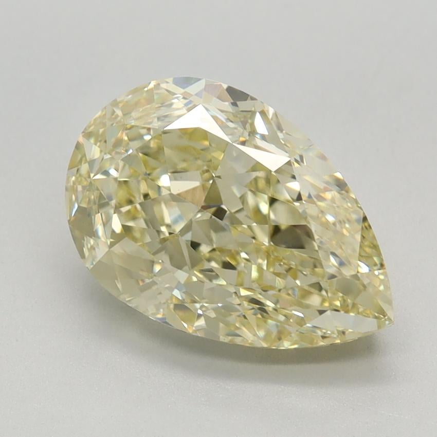 2.61 Ct. Fancy Intense Yellow Pear Lab Grown Diamond