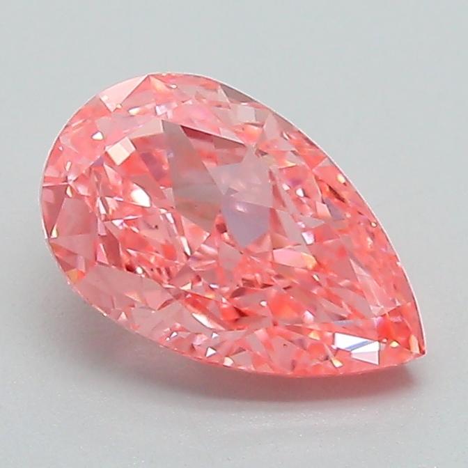 1.21 Ct. Fancy Vivid Pink Pear Lab Grown Diamond