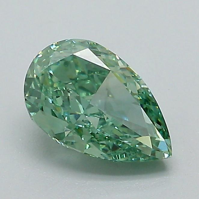 1.00 Ct. Fancy Vivid Green Pear Lab Grown Diamond
