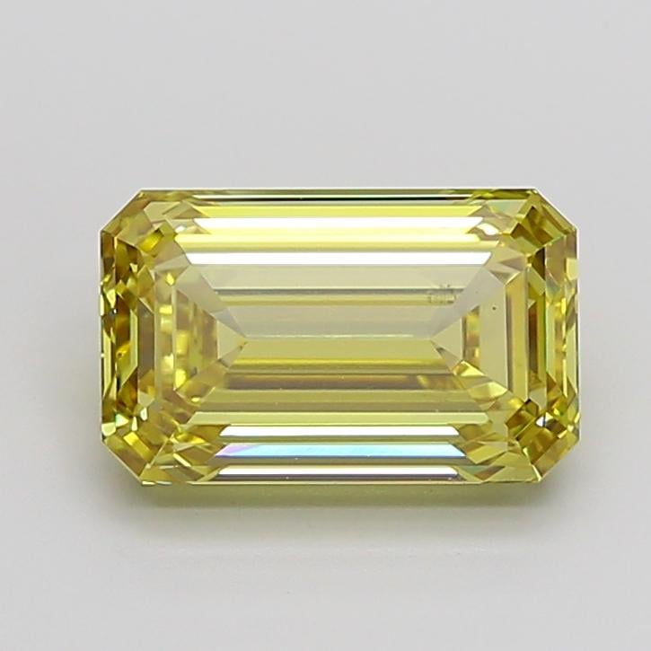 5.01 Ct. Fancy Intense Yellow Emerald Lab Grown Diamond