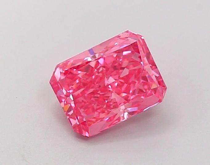 1.03 Ct. Fancy Vivid  Pink Radiant Lab Grown Diamond