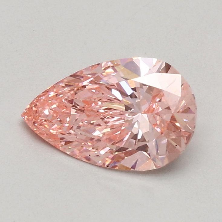 0.54 Ct. Fancy Vivid Pink Pear Lab Grown Diamond