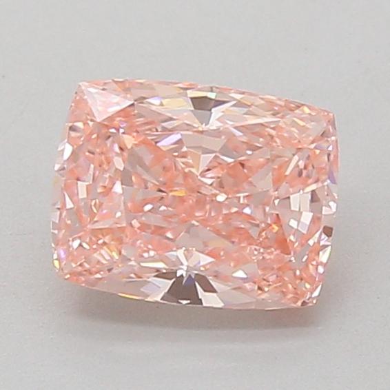 1.29 Ct. Fancy Vivid Pink Cushion Lab Grown Diamond
