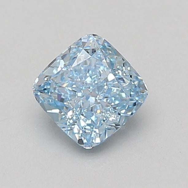 1.11 Ct. Fancy Vivid Blue Cushion Lab Grown Diamond