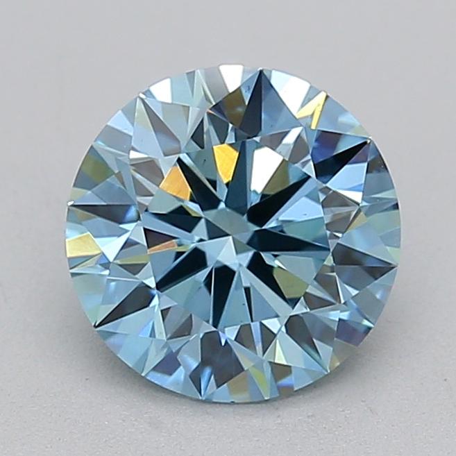1.41 Ct. Fancy Vivid  Blue Round Lab Grown Diamond
