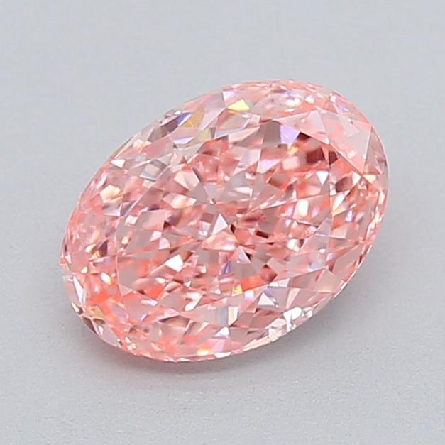 1.15 Ct. Fancy Intense  Pink Oval Lab Grown Diamond