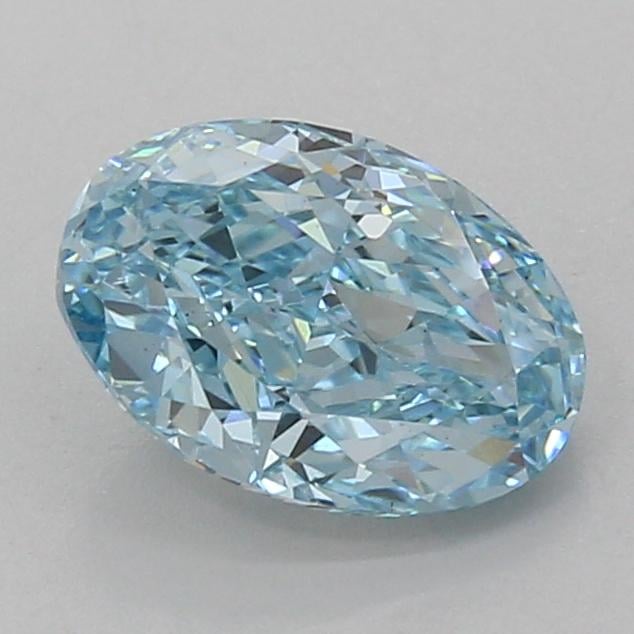 2.03 Ct. Fancy Vivid Blue Oval Lab Grown Diamond