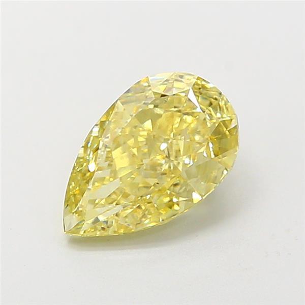1.62 Ct. Fancy Intense  Yellow Pear Lab Grown Diamond