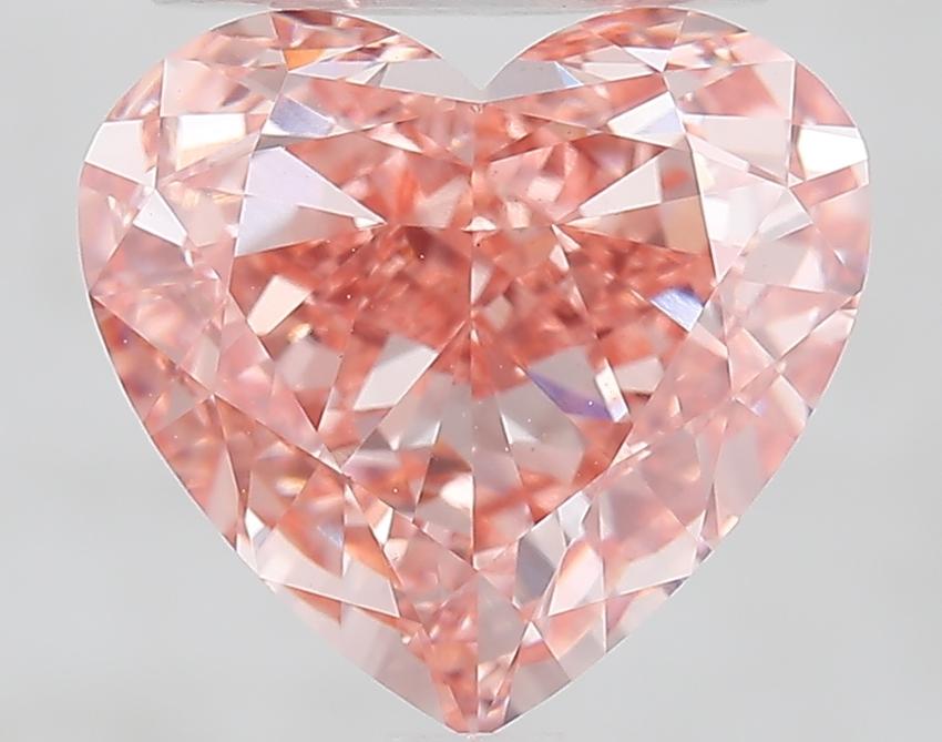 3.50 Ct. Fancy Vivid Pink Heart Lab Grown Diamond