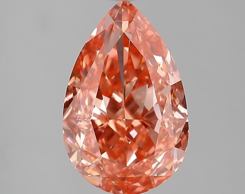 4.35 Ct. Fancy Pink Pear Lab Grown Diamond