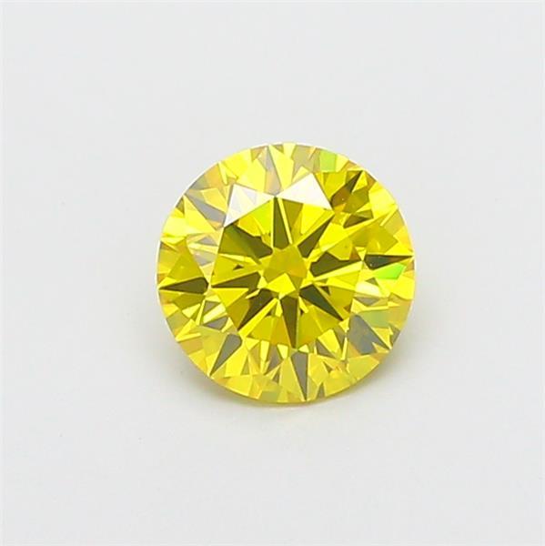 1.08 Ct. Fancy Intense Yellow Round Lab Grown Diamond