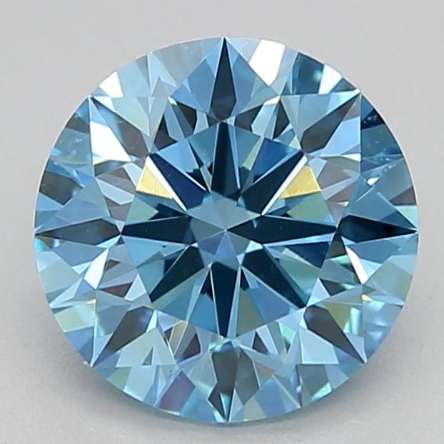 1.35 Ct. Fancy Vivid Blue Round Lab Grown Diamond