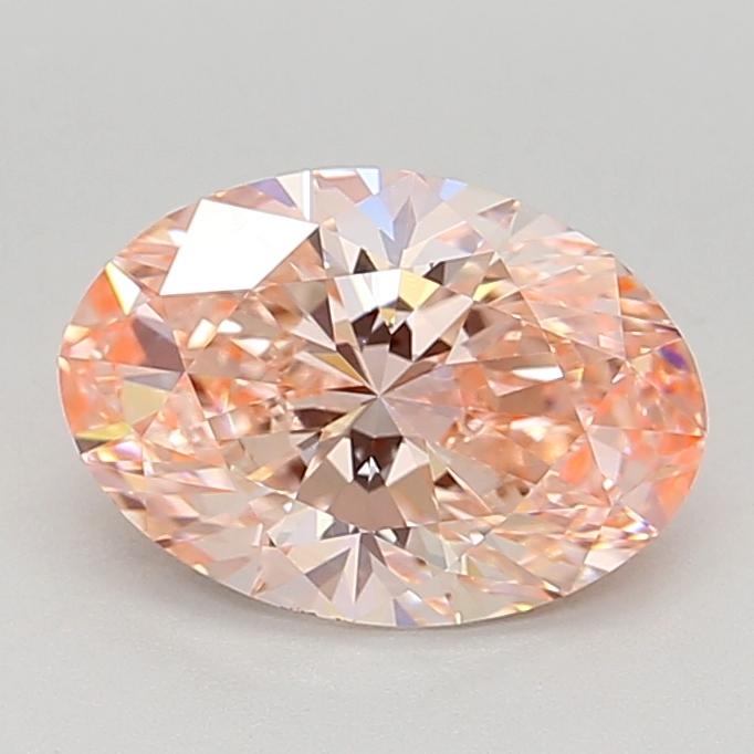 2.01 Ct. Fancy Vivid  Pink Oval Lab Grown Diamond