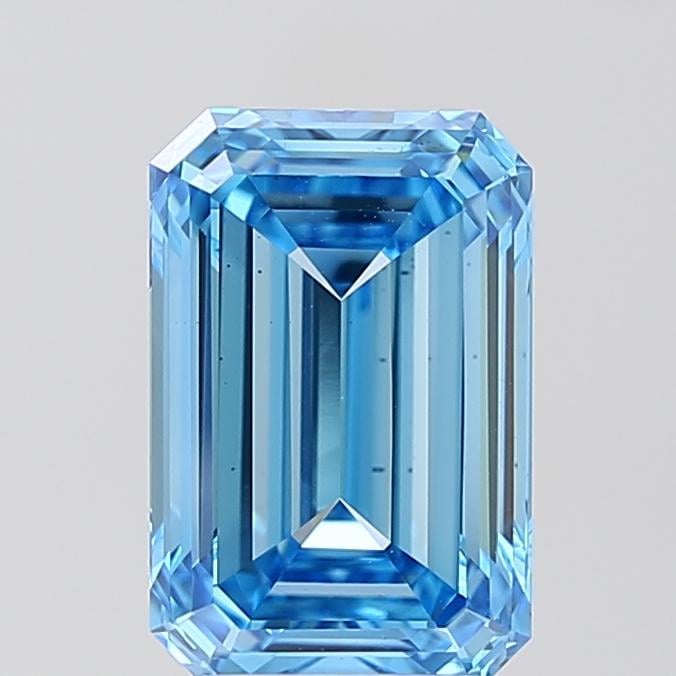 3.00 Ct. Fancy Vivid Blue Emerald Lab Grown Diamond