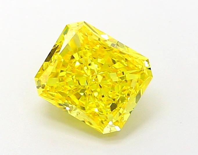 1.32 Ct. Fancy Vivid Yellow Radiant Lab Grown Diamond