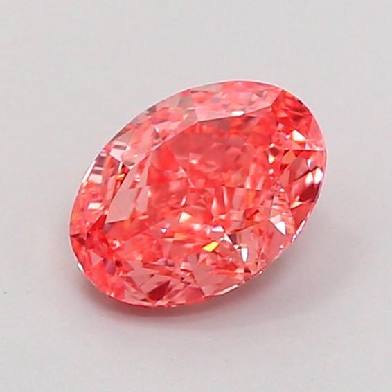 1.03 Ct. Fancy Vivid Pink Oval Lab Grown Diamond