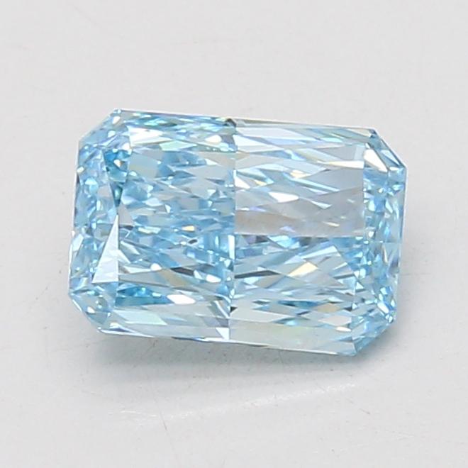 1.55 Ct. Fancy Vivid Blue Radiant Lab Grown Diamond