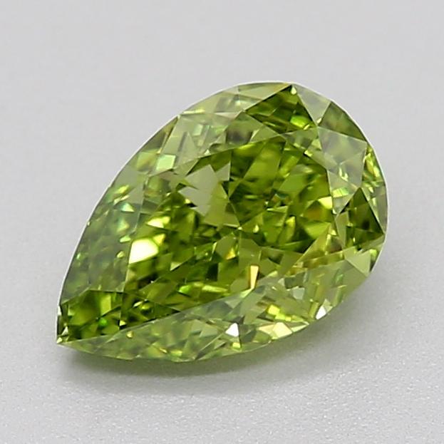 1.01 Ct. Fancy Vivid  Green Pear Lab Grown Diamond
