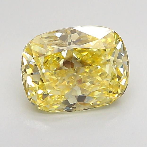 2.02 Ct. Fancy None Yellow Cushion Lab Grown Diamond