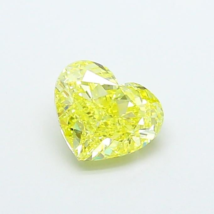 1.71 Ct. Fancy Intense  Yellow Heart Lab Grown Diamond