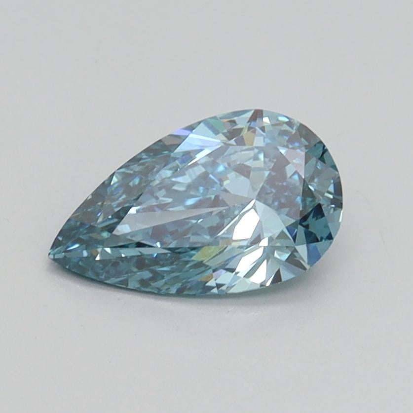 0.70 Ct. Fancy Vivid Blue Pear Lab Grown Diamond