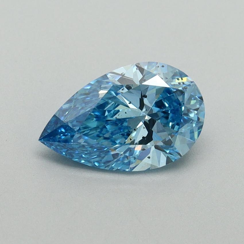 1.09 Ct. Fancy Vivid Blue Pear Lab Grown Diamond