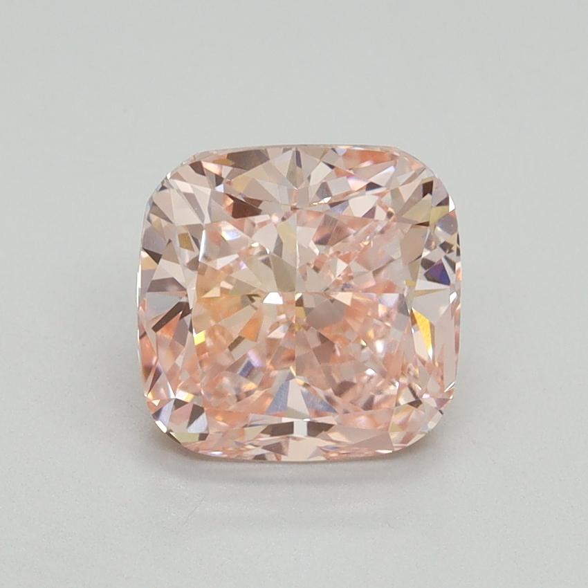 2.58 Ct. Fancy Intense Pink Cushion Lab Grown Diamond
