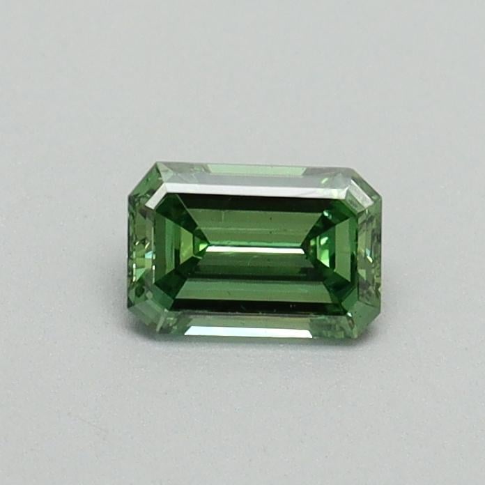 0.31 Ct. Fancy Vivid Pacific Green Emerald Lab Grown Diamond
