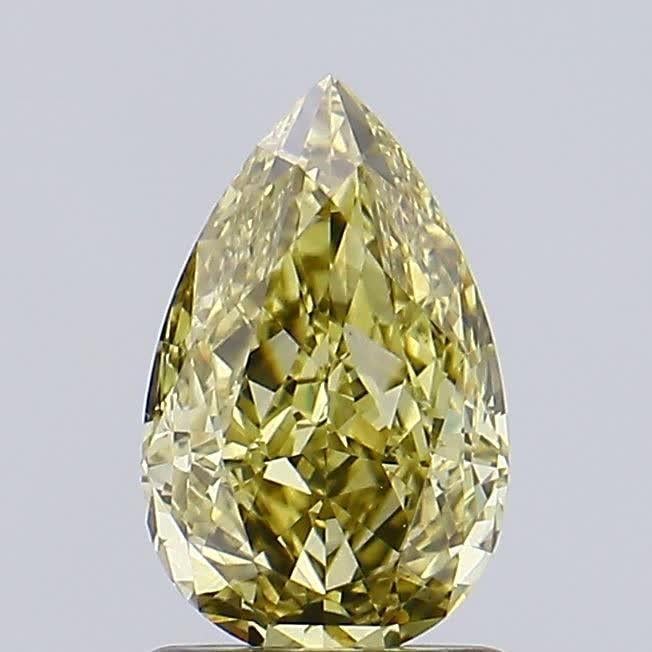 1.18 Ct. Fancy Brownish Yellow Pear Lab Grown Diamond