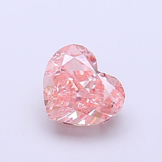0.72 Ct. Fancy Intense  Pink Heart Lab Grown Diamond