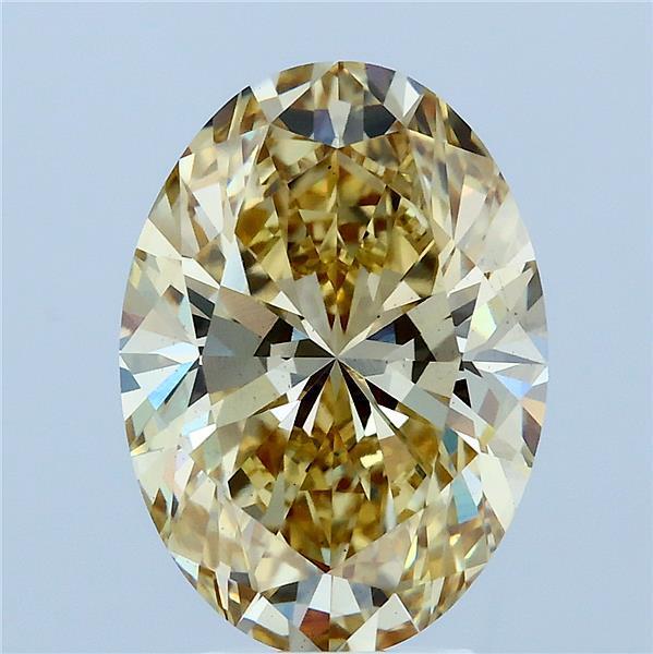 4.01 Ct. Fancy Intense Yellow Oval Lab Grown Diamond