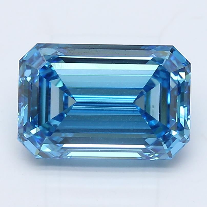 4.03 Ct. Fancy Vivid Blue Emerald Lab Grown Diamond