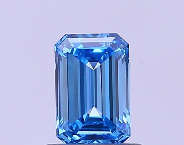 0.71 Ct. Fancy Vivid Blue Emerald Lab Grown Diamond