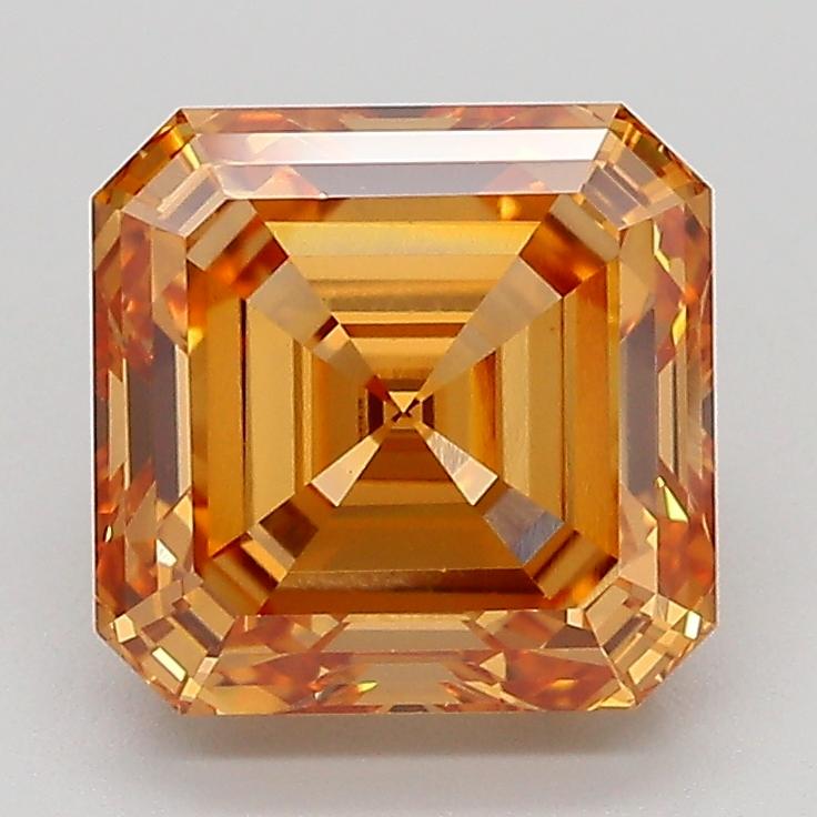 3.01 Ct. Fancy Light  Brown Asscher Lab Grown Diamond