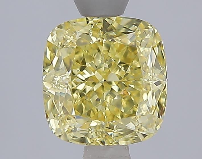 1.56 Ct. Fancy Yellow Cushion Lab Grown Diamond